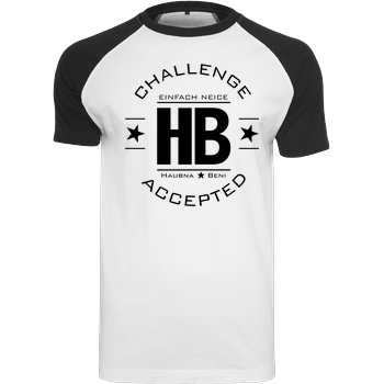 Die Buddies zocken 2EpicBuddies - Challenge schwarz T-Shirt Raglan-Shirt weiß