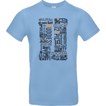 Die Buddies zocken 2EpicBuddies - Cloud T-Shirt B&C EXACT 190 - Hellblau