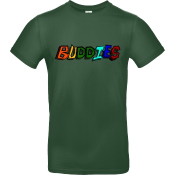 Die Buddies zocken 2EpicBuddies - Colored Logo Big T-Shirt B&C EXACT 190 - Flaschengrün