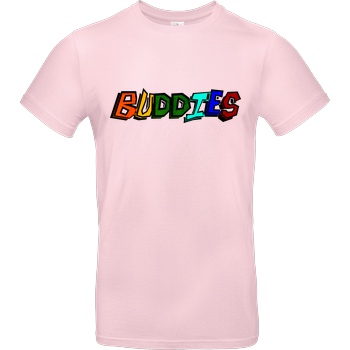 Die Buddies zocken 2EpicBuddies - Colored Logo Big T-Shirt B&C EXACT 190 - Rosa