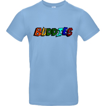 Die Buddies zocken 2EpicBuddies - Colored Logo Big T-Shirt B&C EXACT 190 - Hellblau