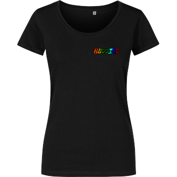 2EpicBuddies - Colored Logo Small Damenshirt schwarz