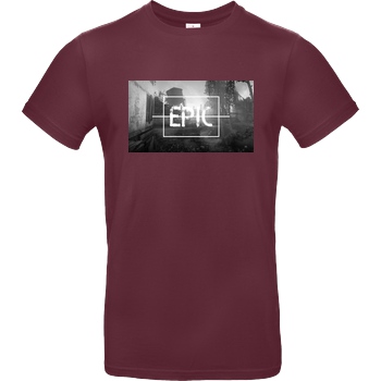 Die Buddies zocken 2EpicBuddies - Epic T-Shirt B&C EXACT 190 - Bordeaux
