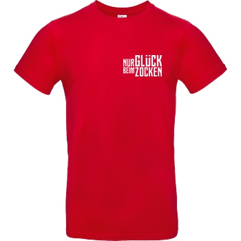 Die Buddies zocken 2EpicBuddies - Nur Glück beim Zocken clean T-Shirt B&C EXACT 190 - Rot