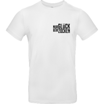 Die Buddies zocken 2EpicBuddies - Nur Glück beim Zocken clean T-Shirt B&C EXACT 190 - Weiß