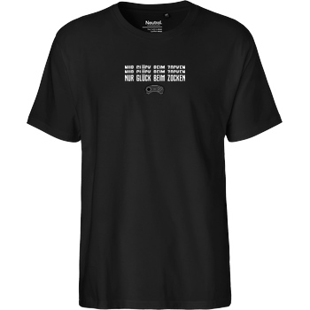 Die Buddies zocken 2EpicBuddies - Nur Glück beim Zocken Controller T-Shirt Fairtrade T-Shirt - schwarz