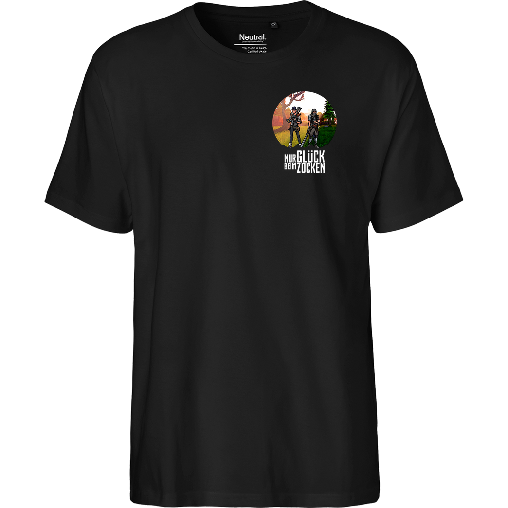 Die Buddies zocken 2EpicBuddies - Nur Glück beim Zocken T-Shirt Fairtrade T-Shirt - schwarz