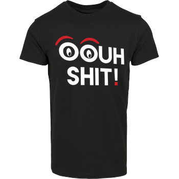 2EpicBuddies - Ouh Shit - weiss Hausmarke T-Shirt  - Schwarz