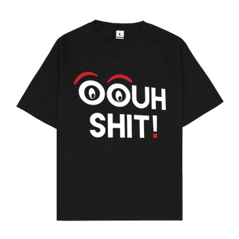 Die Buddies zocken 2EpicBuddies - Ouh Shit - weiss T-Shirt Oversize T-Shirt - Schwarz