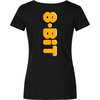 IamHaRa 8-Bit T-Shirt Damenshirt schwarz