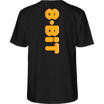 8-Bit Fairtrade T-Shirt - schwarz