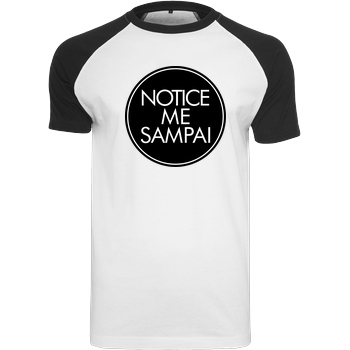 AyeSam AyeSam - Notice me Sampai T-Shirt Raglan-Shirt weiß