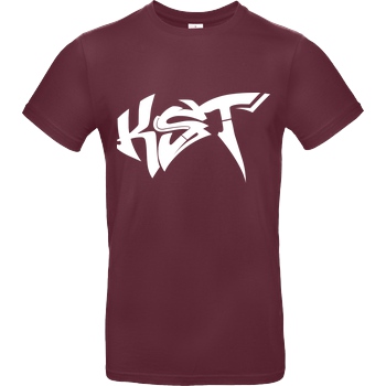 KsTBeats KsTBeats -Graffiti T-Shirt B&C EXACT 190 - Bordeaux