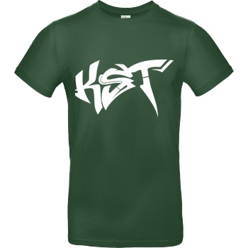 KsTBeats KsTBeats -Graffiti T-Shirt B&C EXACT 190 - Flaschengrün