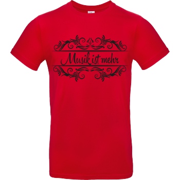 KsTBeats KsTBeats - Musik ist mehr schwarz T-Shirt B&C EXACT 190 - Rot
