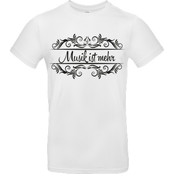 KsTBeats KsTBeats - Musik ist mehr schwarz T-Shirt B&C EXACT 190 - Weiß