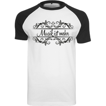 KsTBeats KsTBeats - Musik ist mehr schwarz T-Shirt Raglan-Shirt weiß