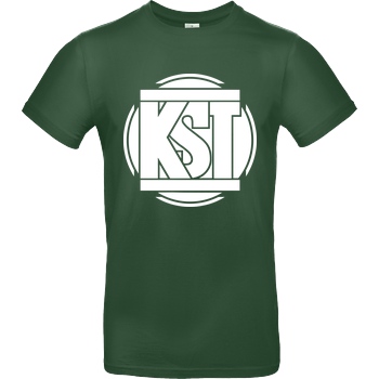KsTBeats KsTBeats - Simple Logo T-Shirt B&C EXACT 190 - Flaschengrün