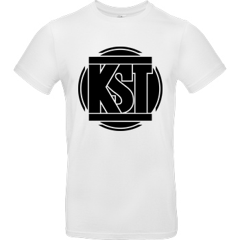 KsTBeats KsTBeats - Simple Logo T-Shirt B&C EXACT 190 - Weiß