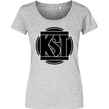 KsTBeats KsTBeats - Simple Logo T-Shirt Damenshirt heather grey