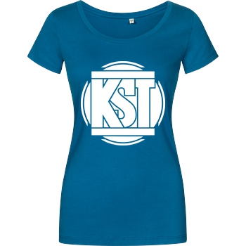 KsTBeats KsTBeats - Simple Logo T-Shirt Damenshirt petrol