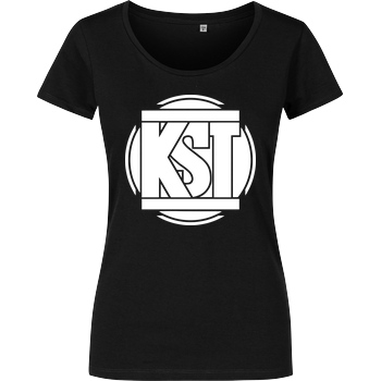 KsTBeats KsTBeats - Simple Logo T-Shirt Damenshirt schwarz