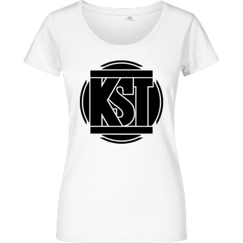 KsTBeats KsTBeats - Simple Logo T-Shirt Damenshirt weiss