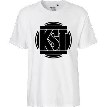 KsTBeats KsTBeats - Simple Logo T-Shirt Fairtrade T-Shirt - weiß