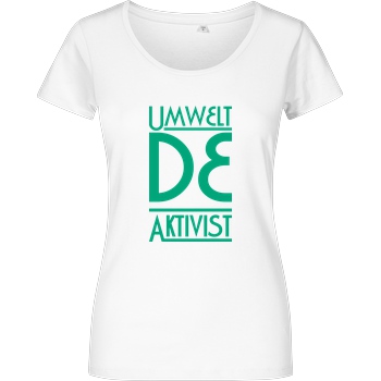 LPN05 LPN05 - UmweltDEAktivist T-Shirt Damenshirt weiss
