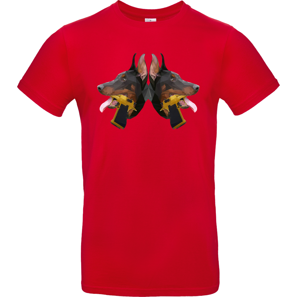 RoyaL RoyaL - D-Dogs T-Shirt B&C EXACT 190 - Rot