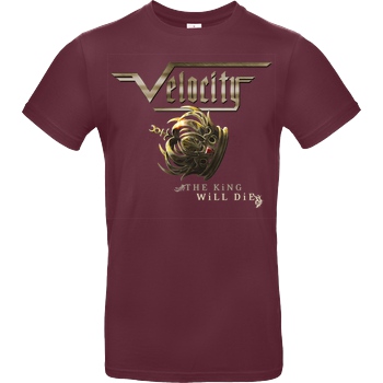 Velocity Velocity - Fallen Crown T-Shirt B&C EXACT 190 - Bordeaux