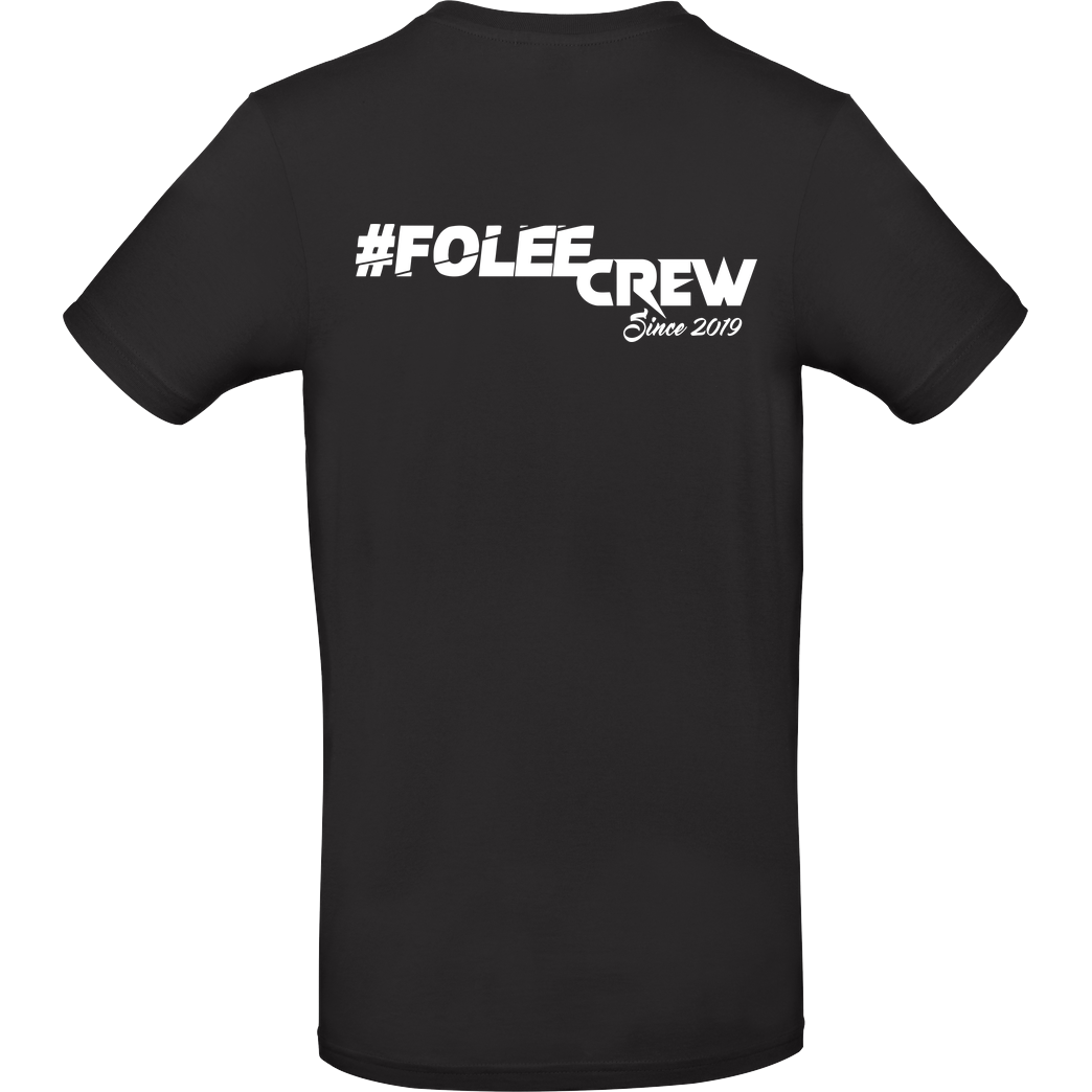 Achsel Folee Achsel Folee - Folee Crew T-Shirt B&C EXACT 190 - Schwarz