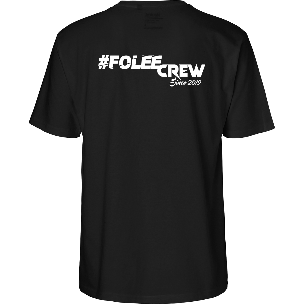 Achsel Folee Achsel Folee - Folee Crew T-Shirt Fairtrade T-Shirt - schwarz