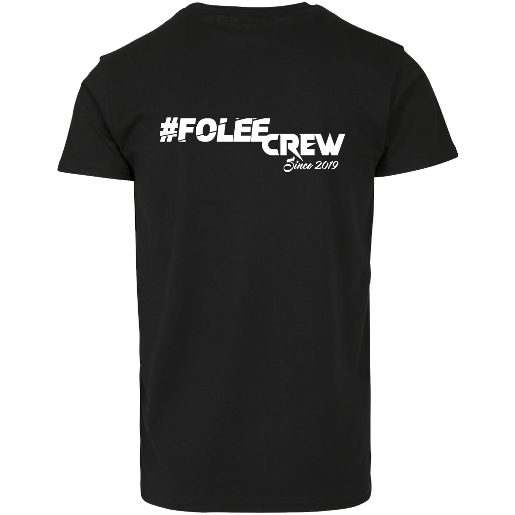 Achsel Folee Achsel Folee - Folee Crew T-Shirt Hausmarke T-Shirt  - Schwarz
