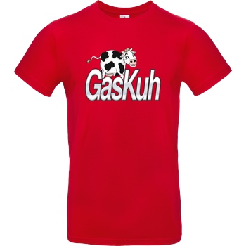 Achsel Folee Achsel Folee - GasKuh T-Shirt B&C EXACT 190 - Rot