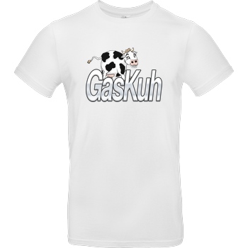 Achsel Folee Achsel Folee - GasKuh T-Shirt B&C EXACT 190 - Weiß