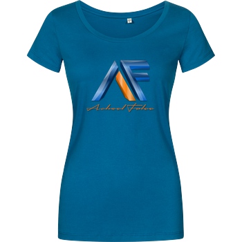 Achsel Folee Achsel Folee - Logo T-Shirt Damenshirt petrol