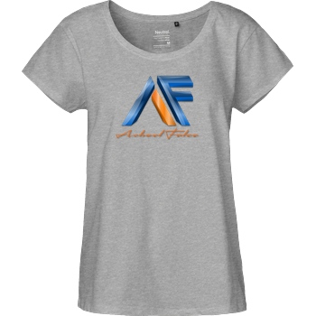 Achsel Folee Achsel Folee - Logo T-Shirt Fairtrade Loose Fit Girlie - heather grey