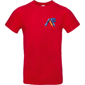 Achsel Folee Achsel Folee - Logo Pocket T-Shirt B&C EXACT 190 - Rot