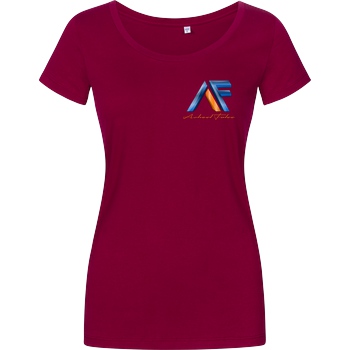 Achsel Folee Achsel Folee - Logo Pocket T-Shirt Damenshirt berry