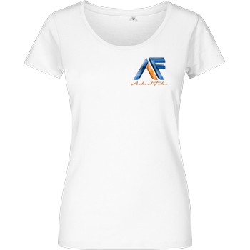 Achsel Folee Achsel Folee - Logo Pocket T-Shirt Damenshirt weiss