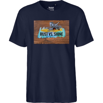 Achsel Folee Achsel Folee - Rust Vs. Shine T-Shirt Fairtrade T-Shirt - navy