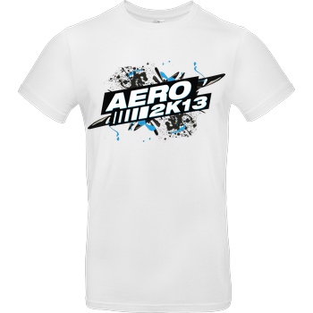 Aero2k13 Aero2k13 - Logo T-Shirt B&C EXACT 190 - Weiß