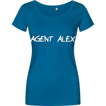 Agent Alex Agent Alex - Handwriting T-Shirt Damenshirt petrol