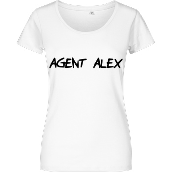 Agent Alex Agent Alex - Handwriting T-Shirt Damenshirt weiss