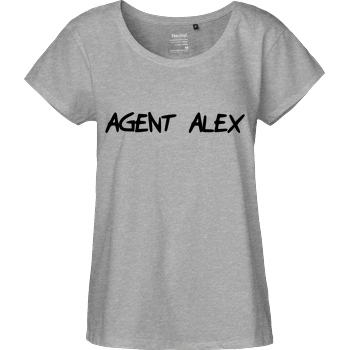 Agent Alex Agent Alex - Handwriting T-Shirt Fairtrade Loose Fit Girlie - heather grey