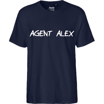 Agent Alex Agent Alex - Handwriting T-Shirt Fairtrade T-Shirt - navy