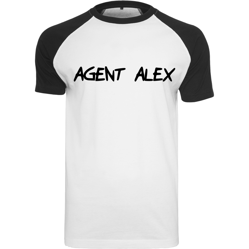 Agent Alex Agent Alex - Handwriting T-Shirt Raglan-Shirt weiß