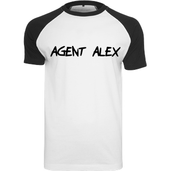 Agent Alex Agent Alex - Handwriting T-Shirt Raglan-Shirt weiß