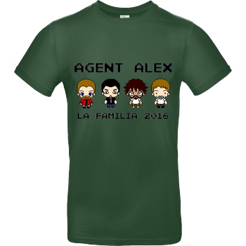 Agent Alex Agent Alex - La Familia T-Shirt B&C EXACT 190 - Flaschengrün